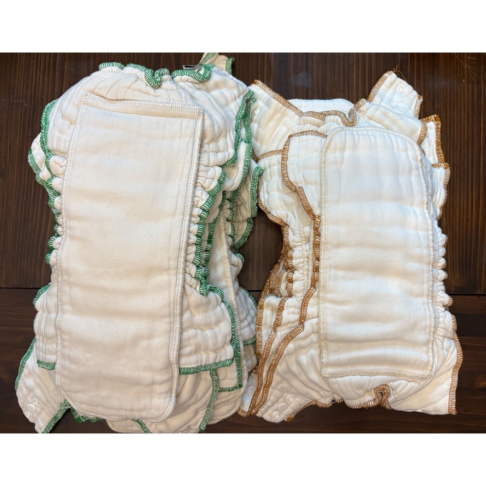 Green Mountain Cloth-eez Fitted Cloth Diapers Large Extra Large Lot Of 12